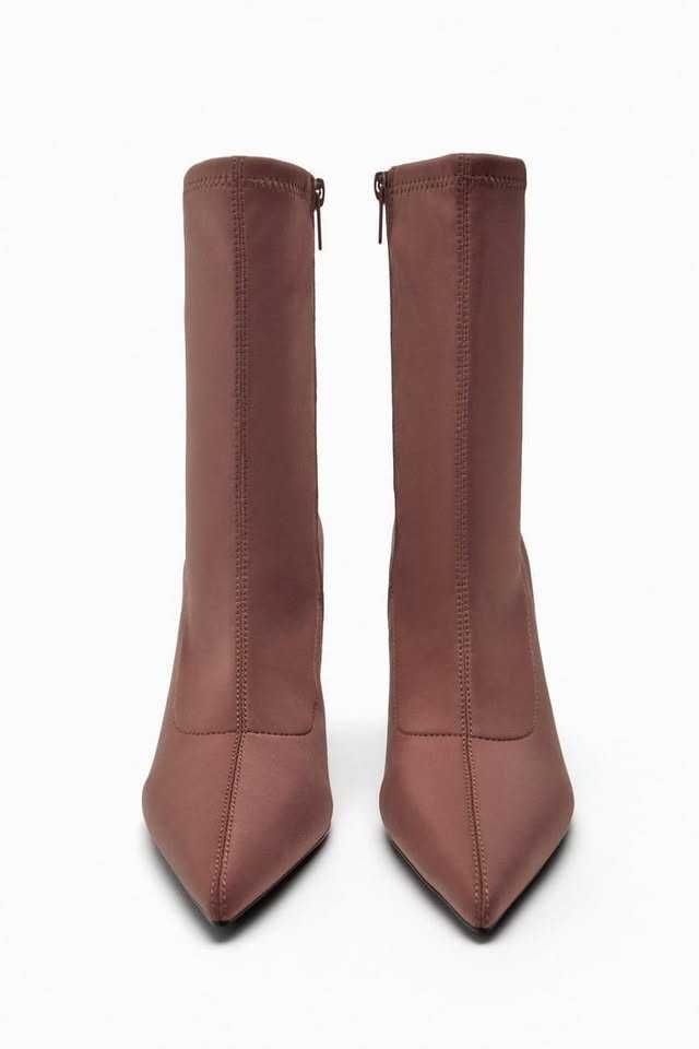 Botins lycra rosa ZARA