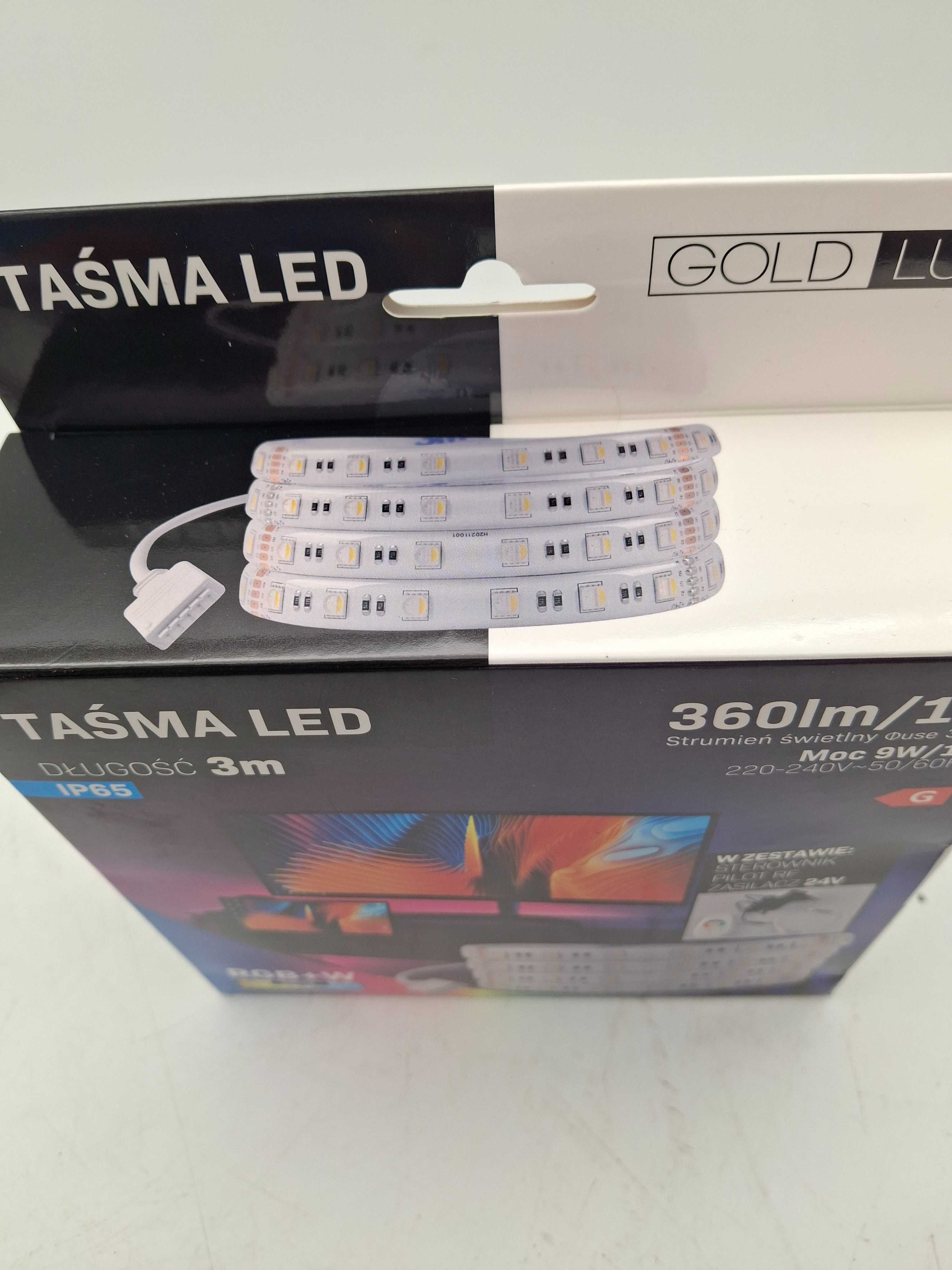 Zestaw pasek LED do monitora Sanico 24 V IP65 RGBW 3 m JAK NOWY!