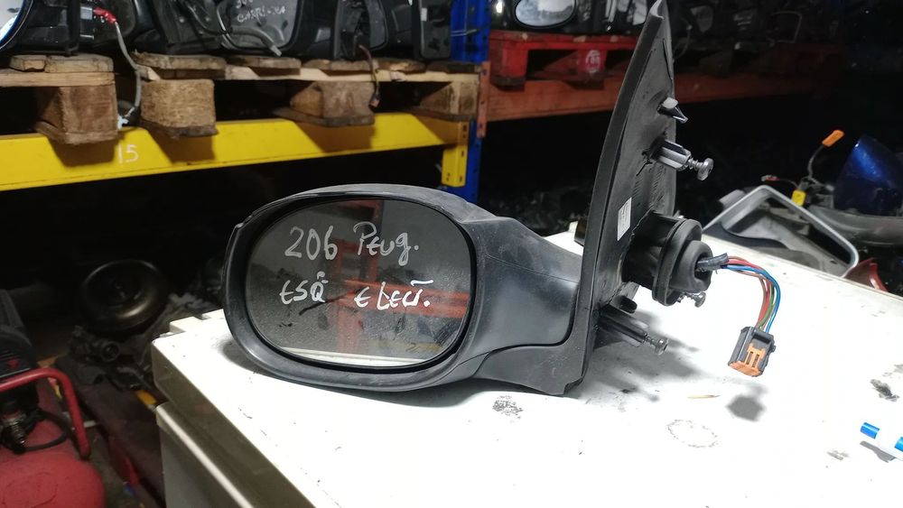 Retrovisor Peugeot 206 Elétrico Esquerdo