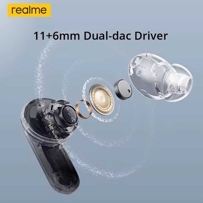 Навушники Realme Buds Air7 Pro AI 53dB ANC Dual-dac Driver LHDC 5.0