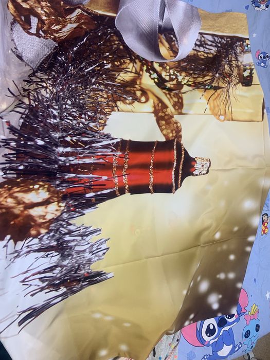 Новорічна штора, штора новогодняя