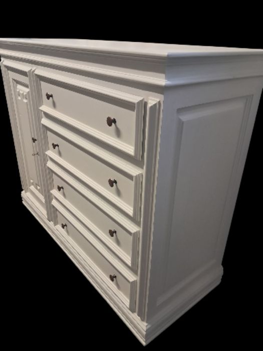 Móvel em madeira branco em excelente estado