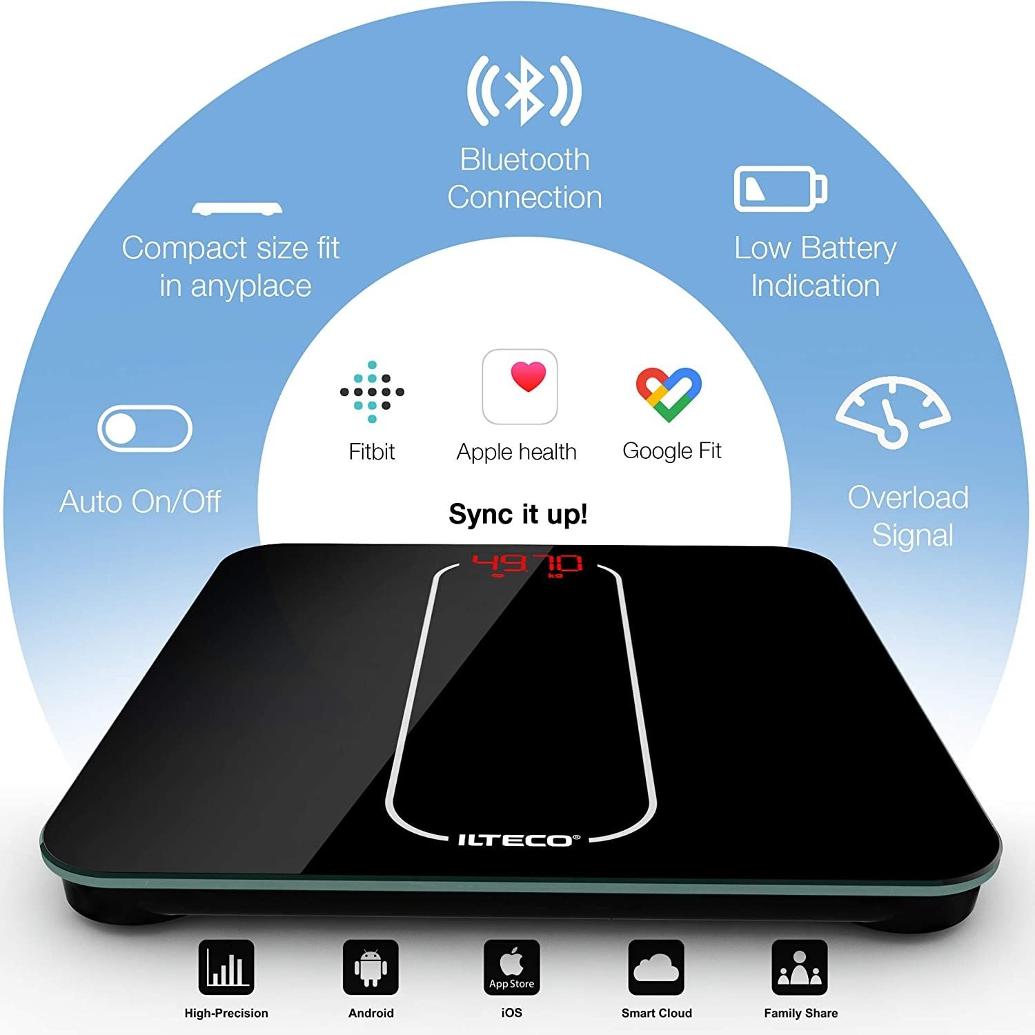 NOVA! Balança inteligente precisão digital c bluetooth app Android IOS