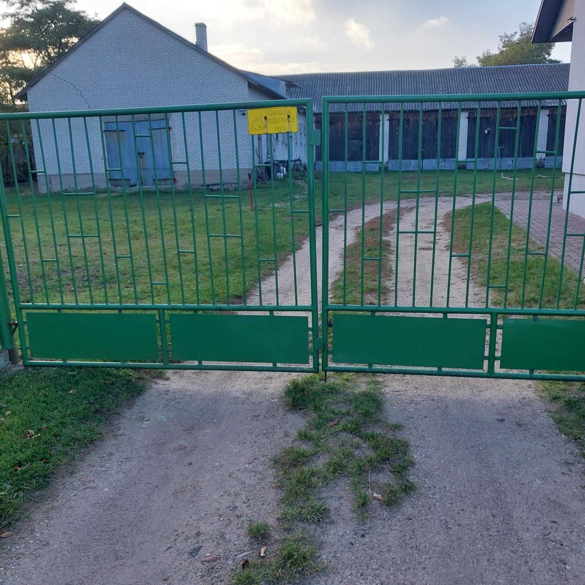 Brama wjazdowa 4m + furtka 1m ze słupkami