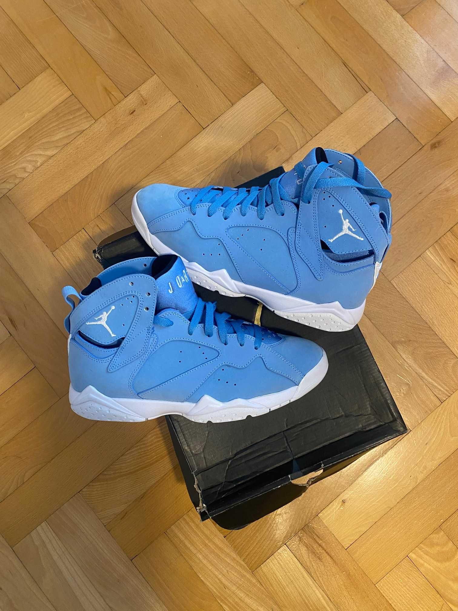 air jordan 7 retro pantone north carolina unc 2017 us8.5 nowe
