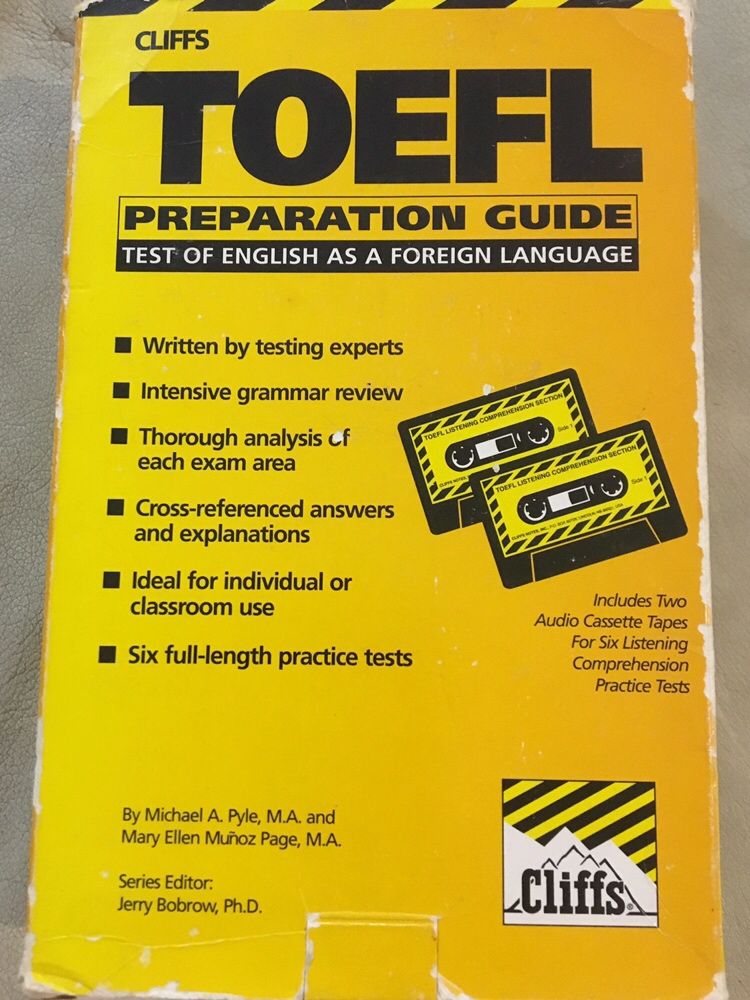 Livro Cliffs TOEFL Preparation Guide,