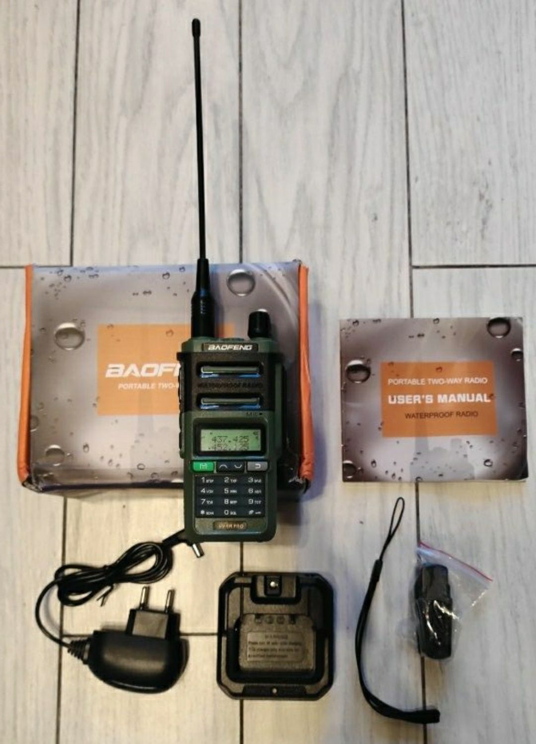 Рация Baofeng UV9R Pro V2 12W VHF/UHF VOX FM LED IP68 водостойкая