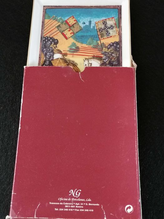 Bandeja  D. João I perseguindo o rei de Castela em Aljubarrota