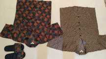 Pijamas de cetim de homem/mulher(camisa)-vintage - tamanho grande-NOVO