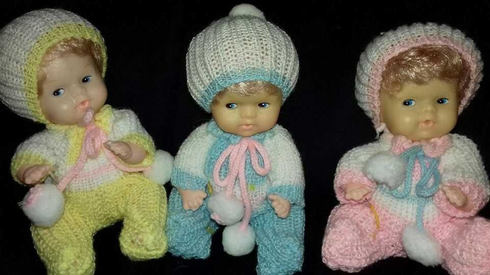 3 bonecos vintage.