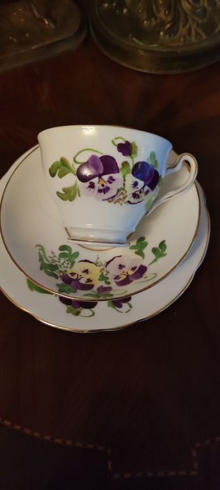 Trio sygnowane porcelana