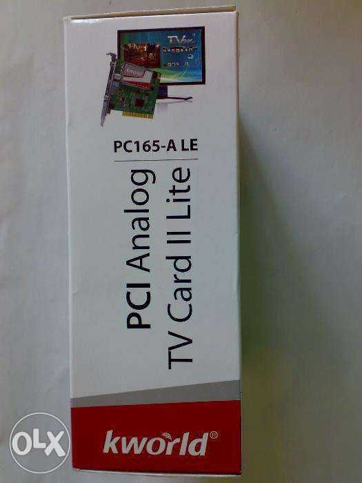 TV-тюнер аналоговый - KWorld PCI Analog TV Card II Lite (PC165-A LE)