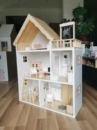 Drewniany domek dla lalek Barbie domek maileg