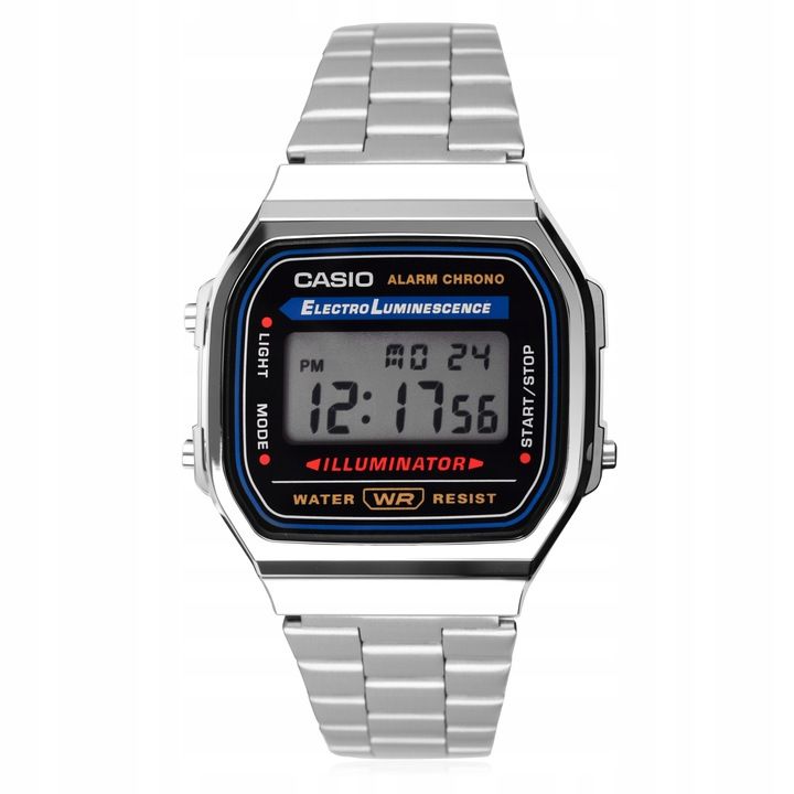 Zegarek Męski Casio Vintage Retro Klasyk A168wa-1w +box