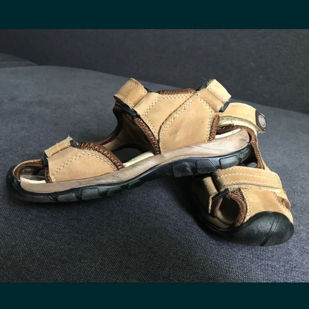 Шкіряні Босоніжки хлопчику 19-20 см сандалі змінне взуття