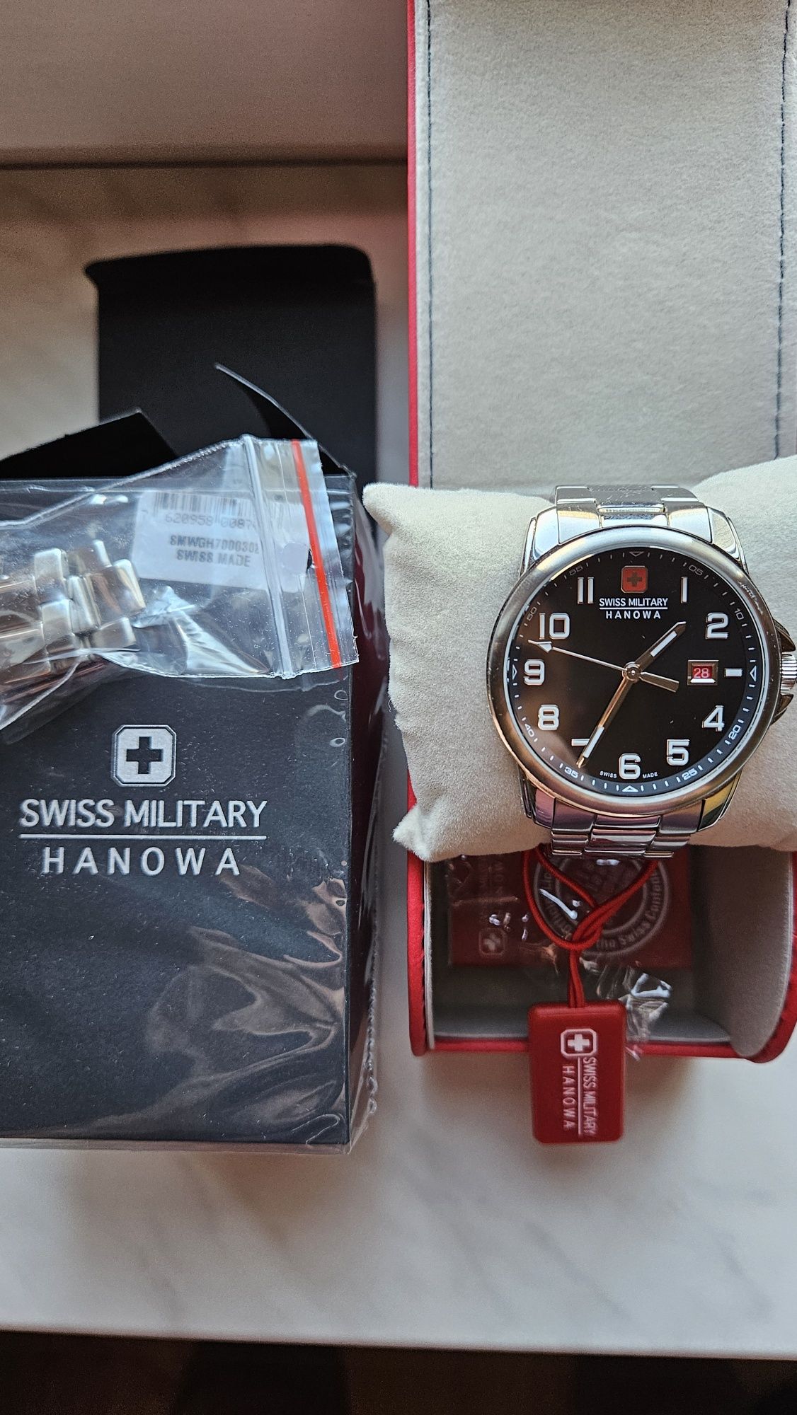 Zegarek męski SWISS MILITARY HANOWA. Idealny stan