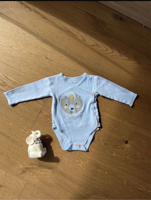 Body kopertowe 68 miś lisek basic jasne napy bawełna boho