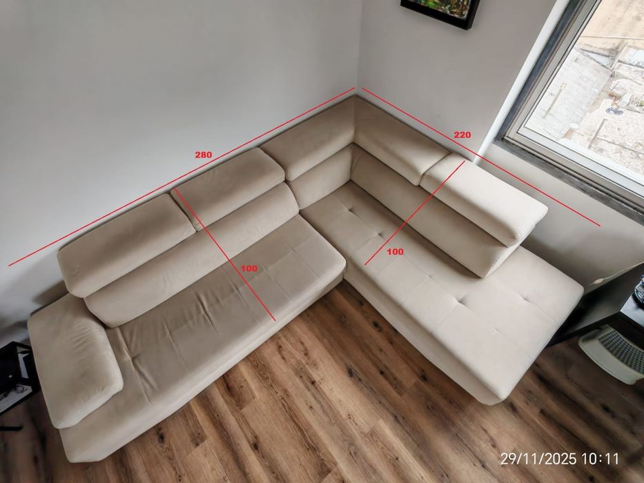 Sofá chaise-longue em muito bom estado