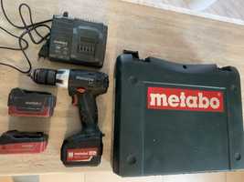 Wiertarko wkrętarka Metabo z 3 baterie i ładowarka