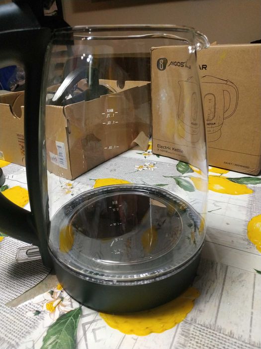 Czajnik elektryczny Aigostar Adam 30GOM 2200 W 1,7 l czarny