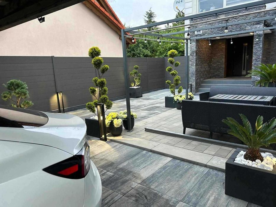 Ogrodzenie kompozytowe, słupek aluminiowy, kompozyt, ogrodzenie pełne