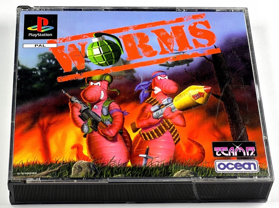 Worms Playstation 1 PS1 PSX Big Box