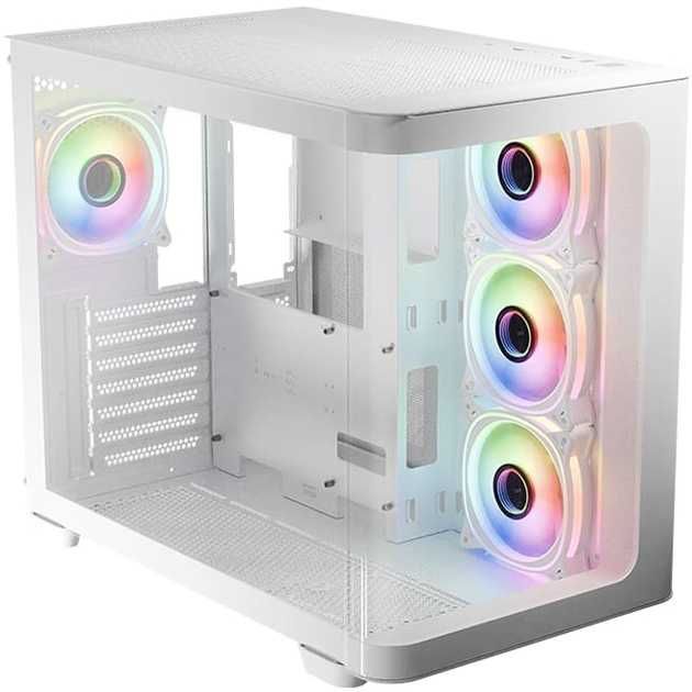 Obudowa Pc Lc-power 8001w Argb Atx Biała – Szklany Panel, Usb-c