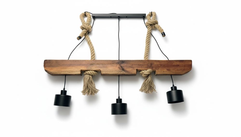 Rustykalna Lampa ze Starej Belki // LOFT