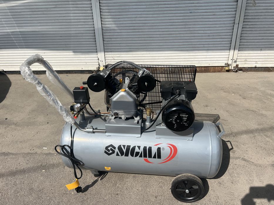 Акция.Компрессор 100л sigma .Новый..