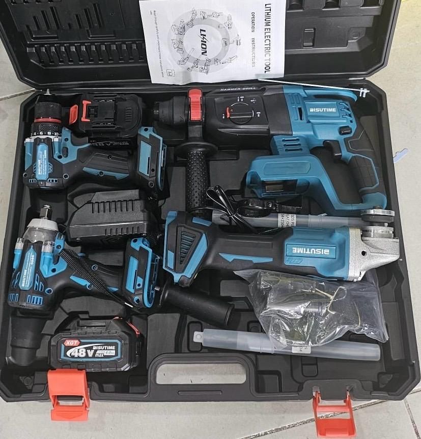 Conjunto de 4 maquinas a bateria
