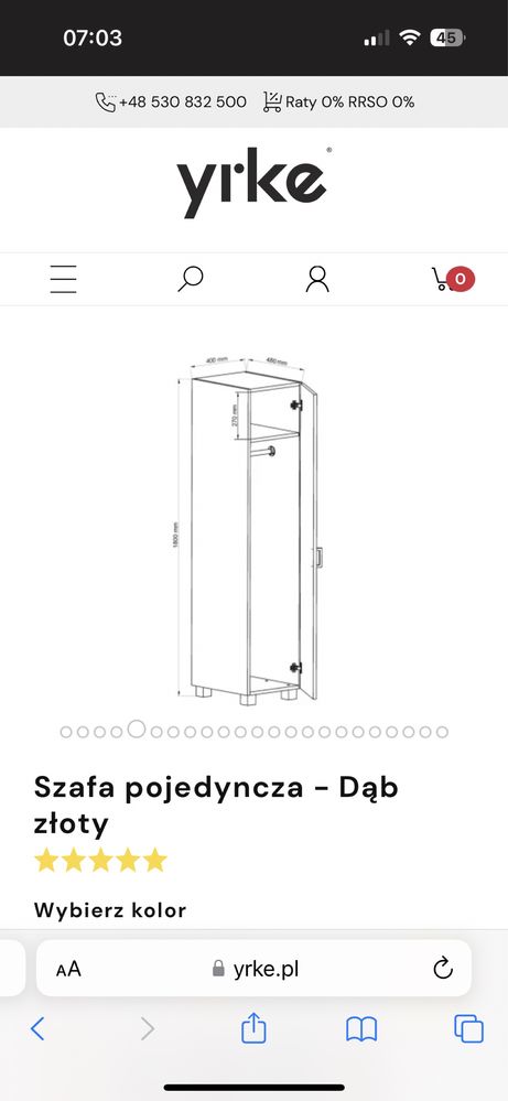 Szafa / szafka 180 cm