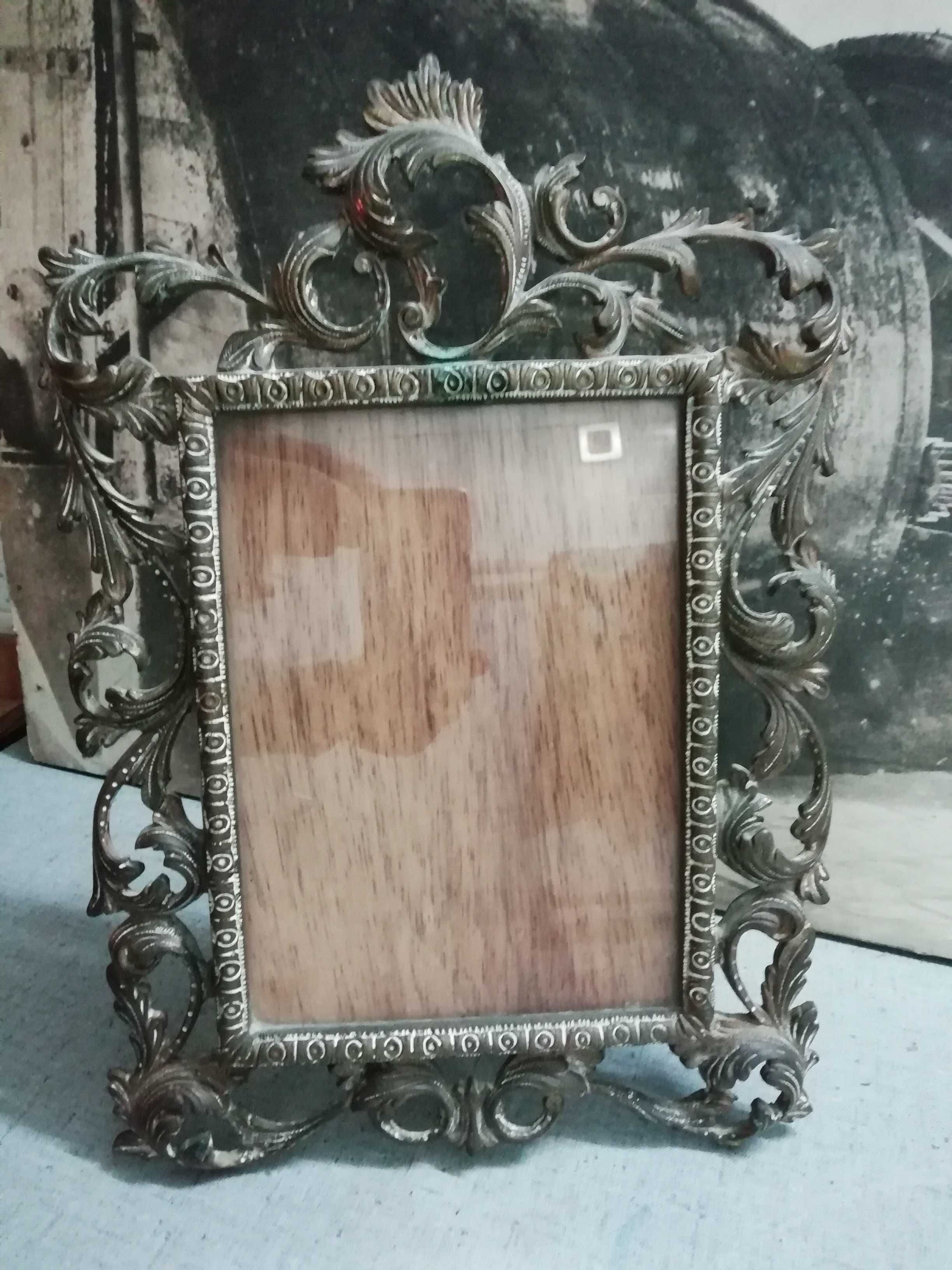 Moldura antiga em bronze - grande formato 38cm