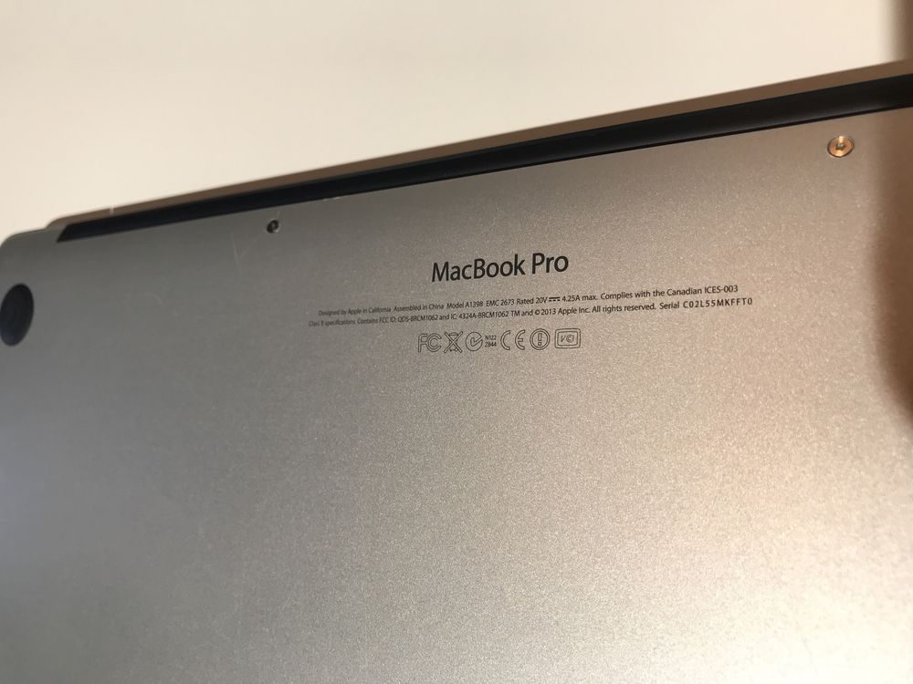 Macbook pro 15 2013