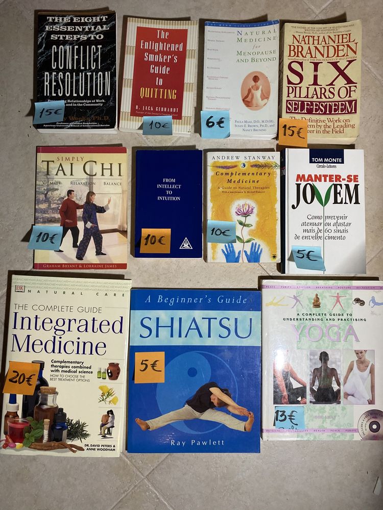 Lote 1: Livros diversos - medicina - saude - em ingles e portugues