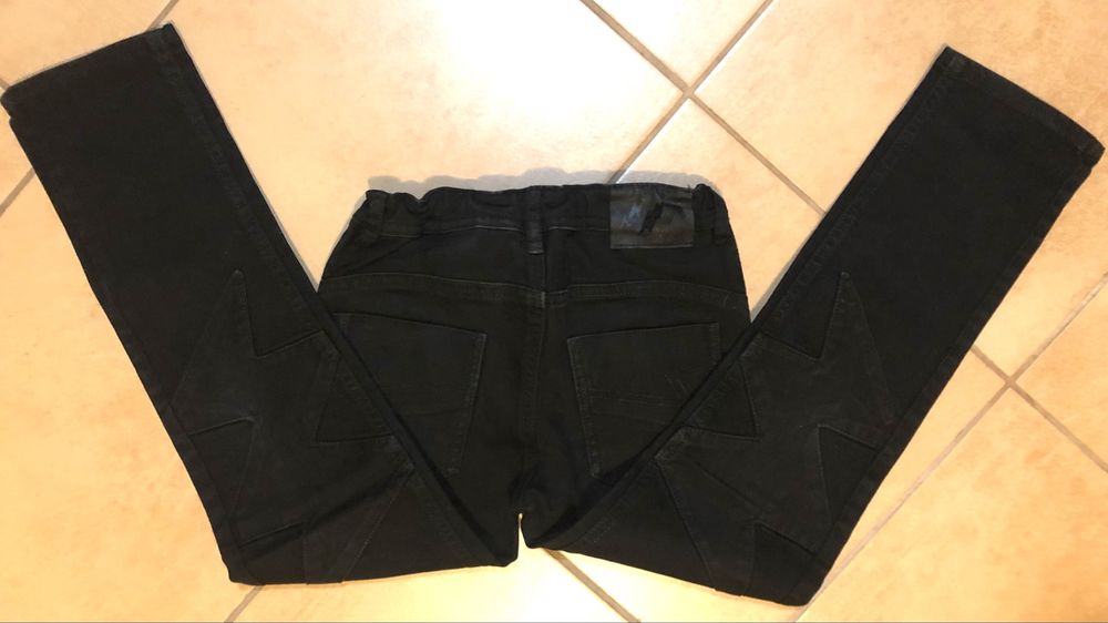 Spodnie czarne jeans H&M rozm. 134