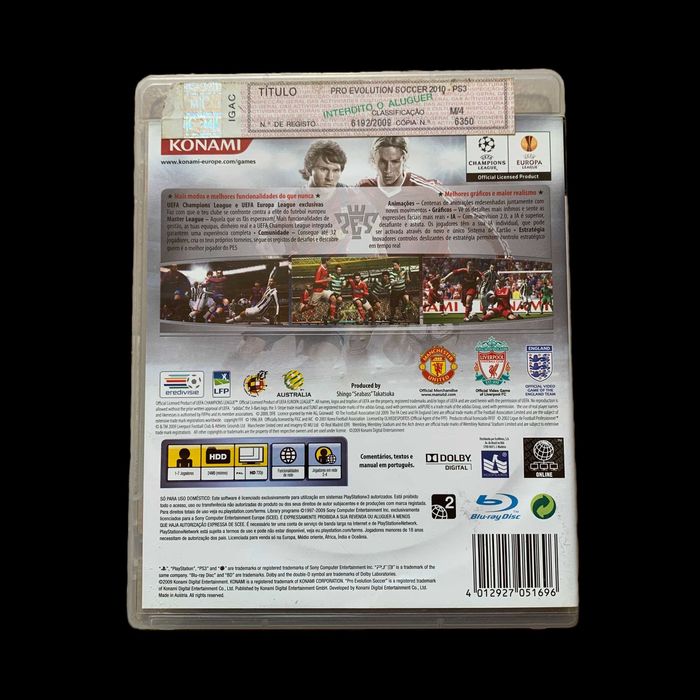 PES 2010 PS3 CIB Pro Evolution Soccer 2010 Sony PlayStation 3 - PAL