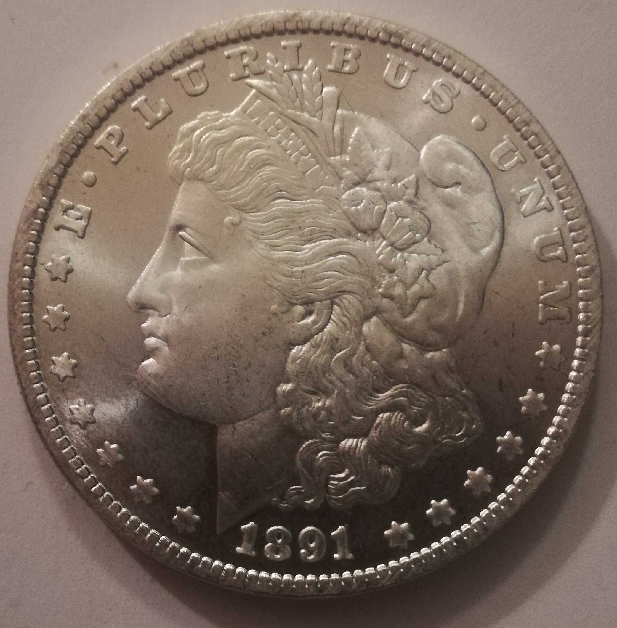 One Dollar 1891 S dolar Morgan Liberty USA stara moneta srebro