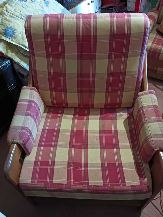 Conjunto sofás de tecido