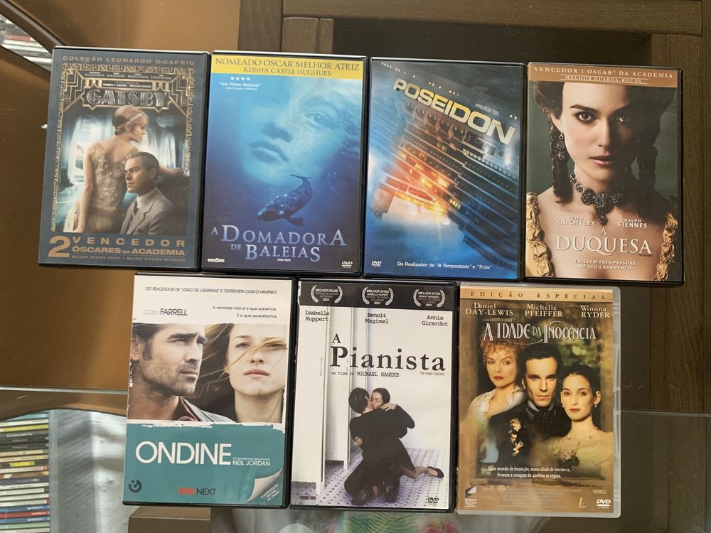 DVDs de vários filmes
