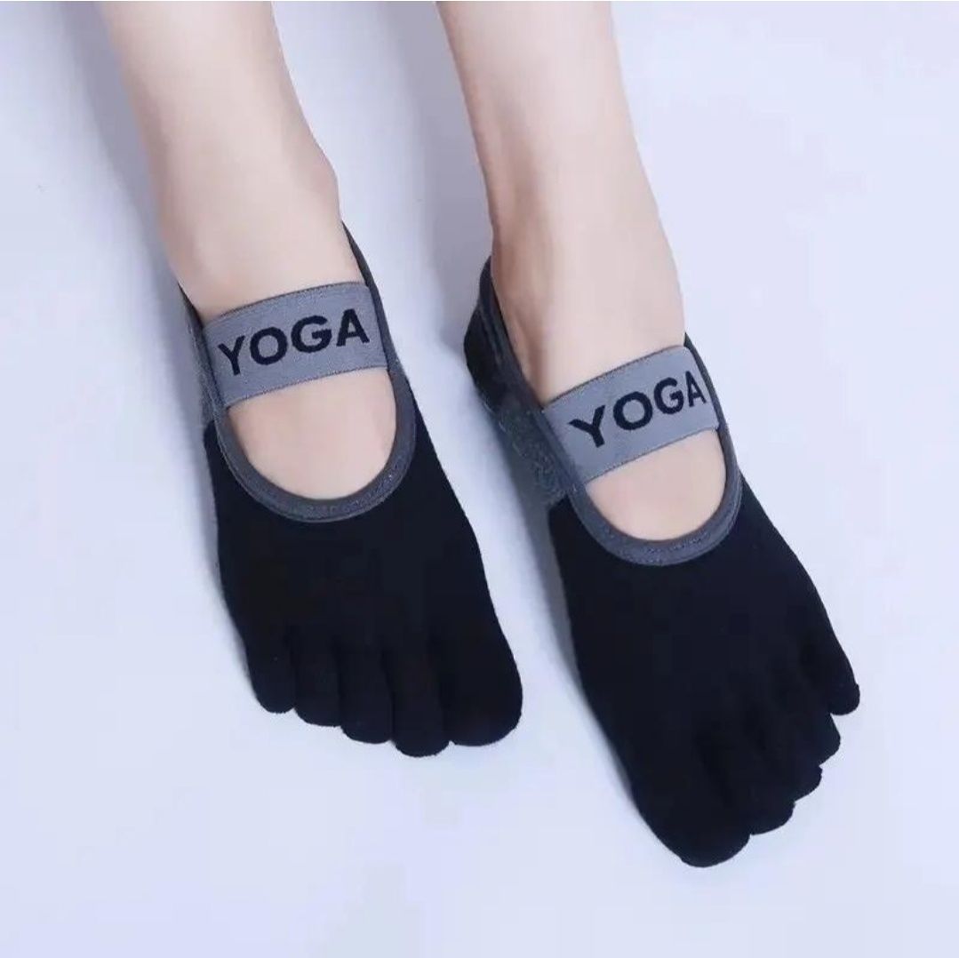 Шкарпетки з пальцями для йоги п'ять пальців five finger yoga socks
