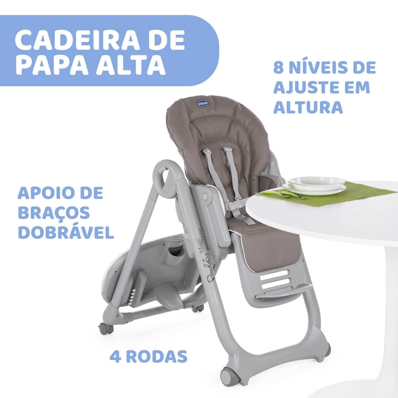 Cadeira de alimentação Chicco Polly Magic Relax