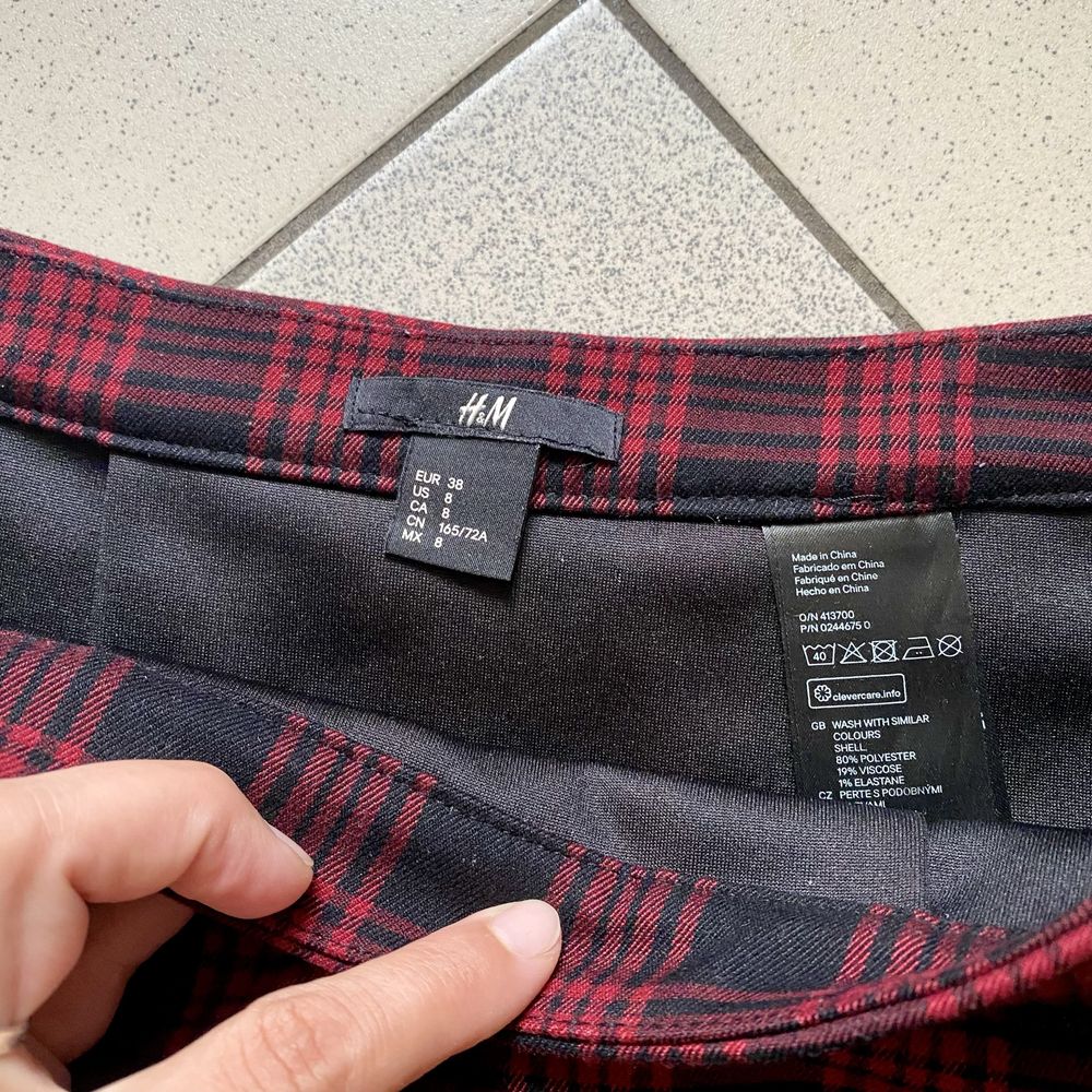 Шотландська спідниця-теніска H&M | клітинка, 38 розмір, S/M