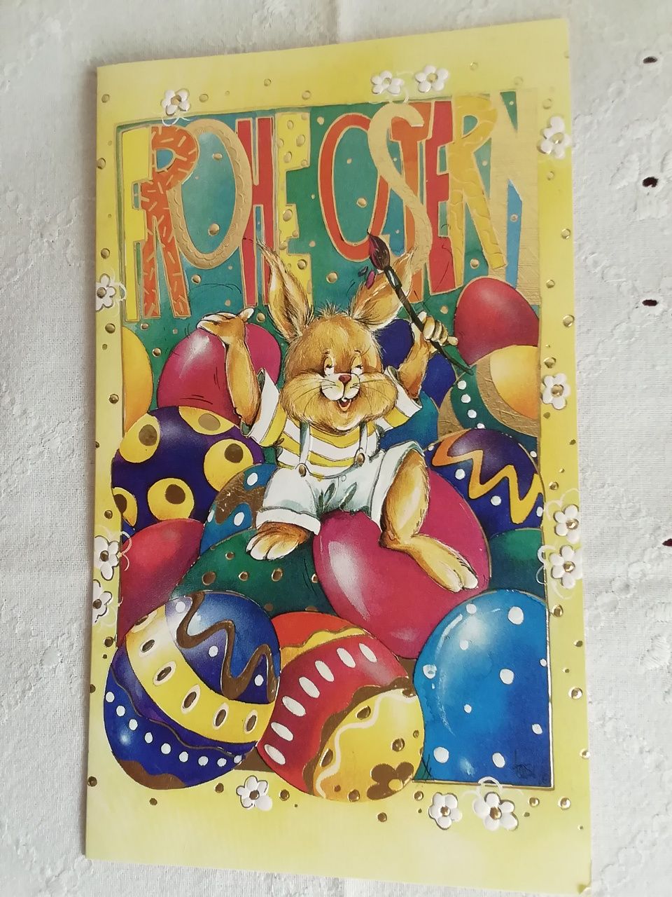 Postal de Páscoa, alemão