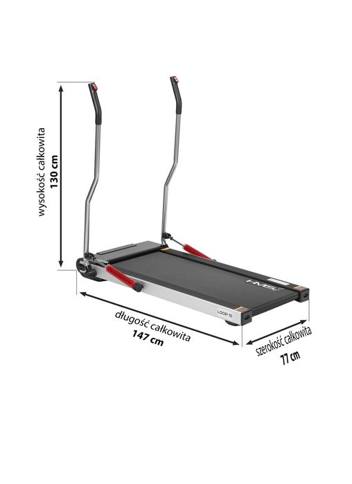 Mini bieżnia do nordic walking