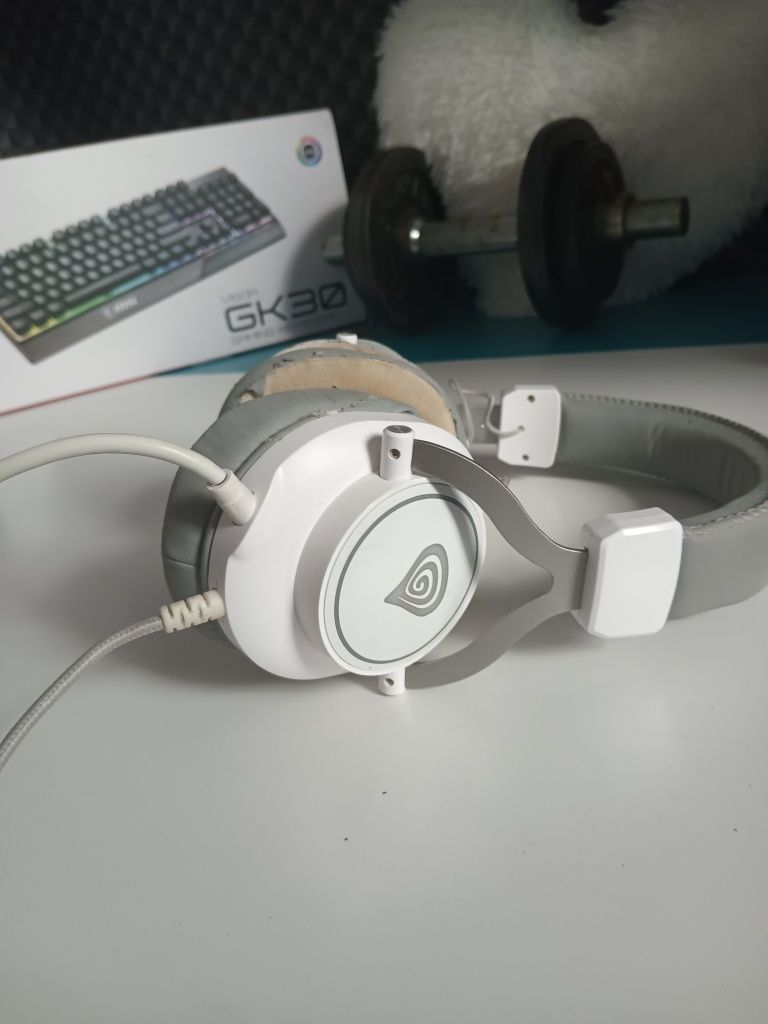 Słuchawki do gier Genesis Neon 750 (białe)