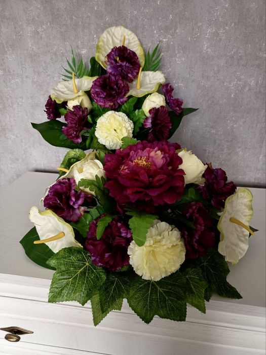 Stroik i bukiet na cmentarz (komplet)