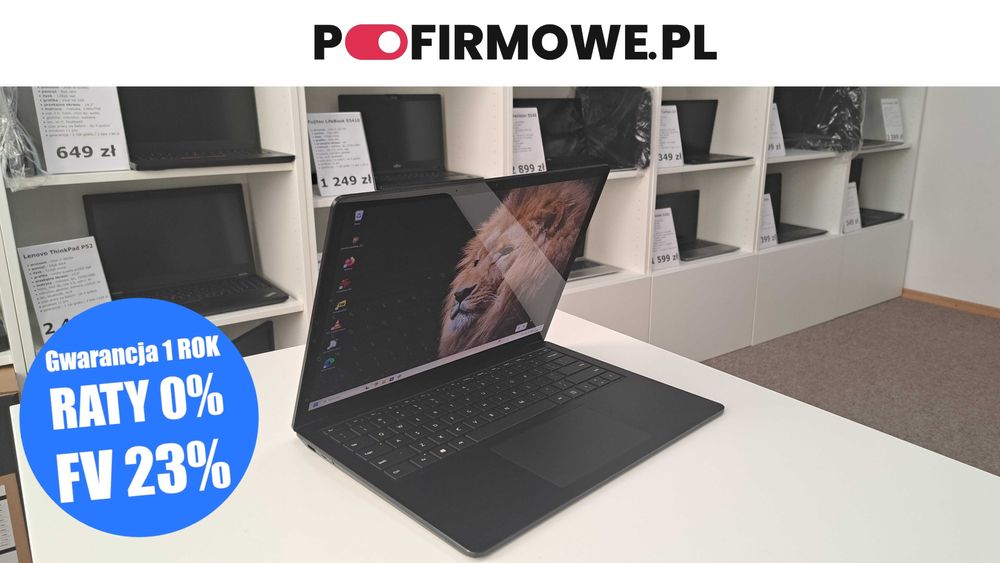 Elegancki Microsoft Surface Laptop 3 i5-10gen 8GB 256SSD Dotyk Klasa A