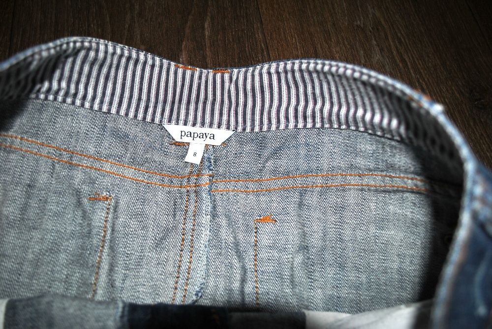 Юбка мини s джинсовая синяя denim mexx крутая mom летняя m&s
