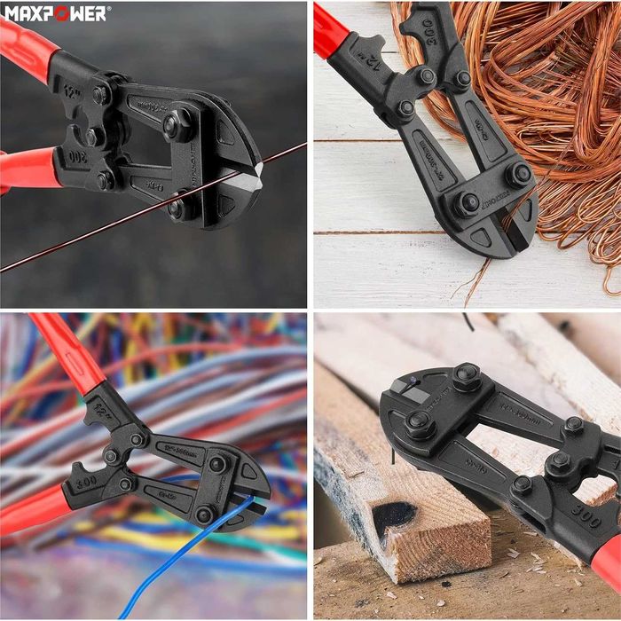 Przecinak do cięcia prętów drutów  NOŻYCE DUŻE 300MM MAXPOWER 12''