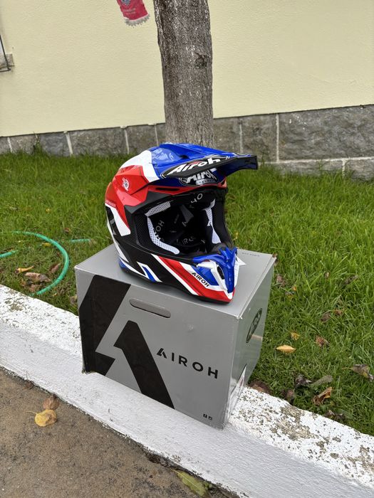 capacete airoh twist 2.0 shaken blue gloss